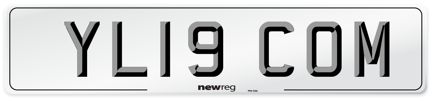 YL19 COM Number Plate from New Reg